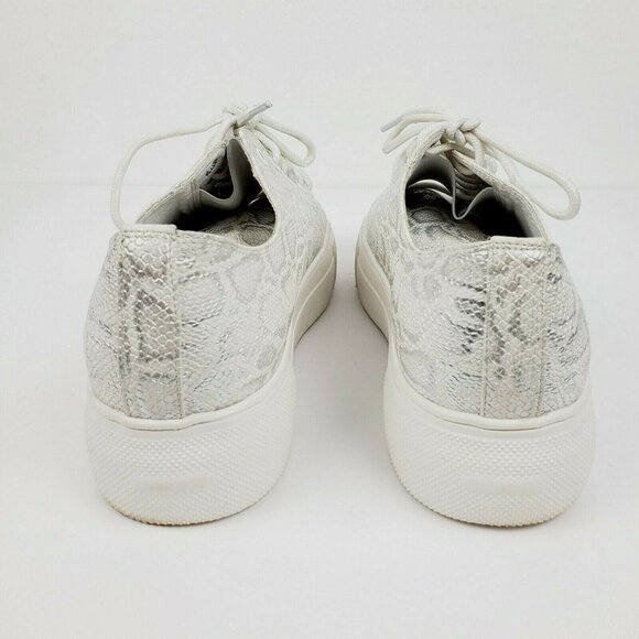 Very Volatile Women's Metallic Snake Print Platform Shoes Sz 8 EUC MUST SEE! - Picture 6 of 11